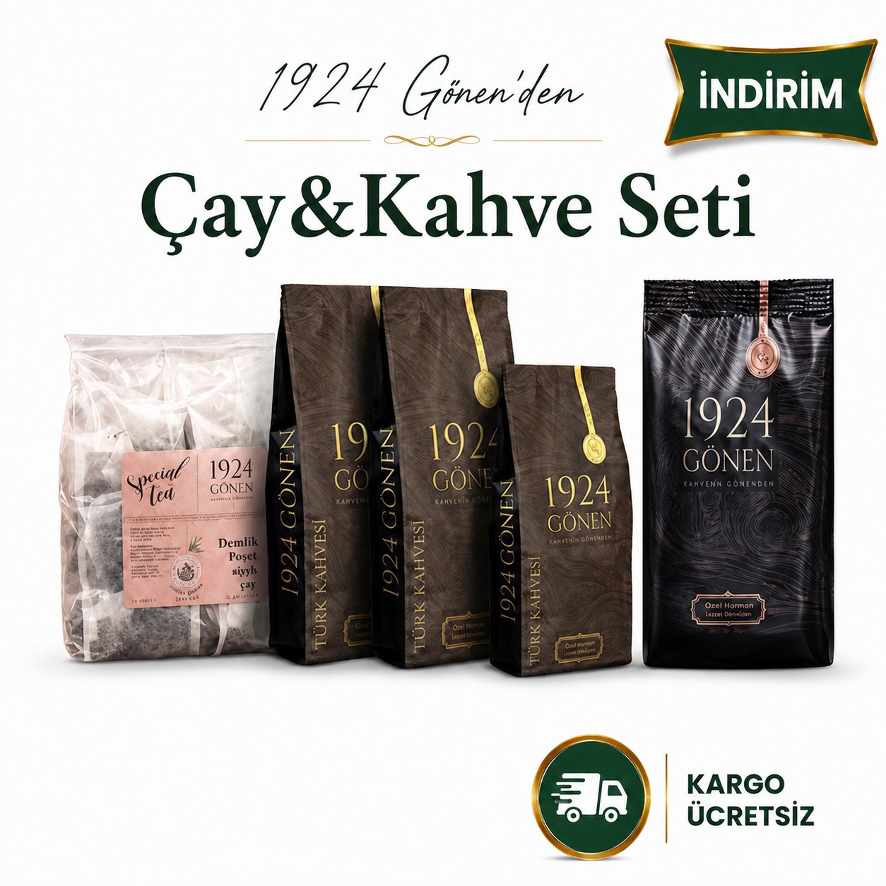 1924 Gönen Çay Kahve Seti